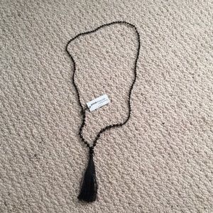 Pink House Handmade Crystal Tassle Necklace